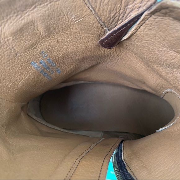 FRYE Mens Boots Size 11 Leather Brown Zipper Closure Casual Work Shoes - Picture 16 of 16